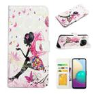 For Xiaomi Mi 11 Lite Oil Embossed 3D Drawing Leather Phone Case(Flower Fairy) - 1