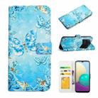 For Xiaomi Mi 11 Ultra Oil Embossed 3D Drawing Leather Phone Case(Blue Butterflies) - 1