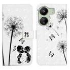 For Xiaomi Redmi 13C 4G Oil Embossed 3D Drawing Leather Phone Case(Couple Dandelion) - 1