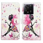 For Xiaomi 13T Oil Embossed 3D Drawing Leather Phone Case(Flower Fairy) - 1