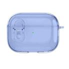 For AirPods Pro Ice Crystals Shockproof Earphone Protective Case(Blue) - 1