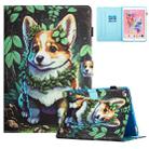For iPad mini 5 / 4 / 3 / 2 / 1 Colored Drawing Stitching Leather Tablet Smart Case(Corgi) - 1