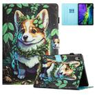 For iPad 10th Gen 10.9 2022 Colored Drawing Stitching Leather Tablet Smart Case(Corgi) - 1