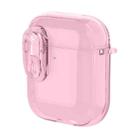 For AirPods 1 / 2 Ice Crystals Shockproof Earphone Protective Case(Pink) - 1