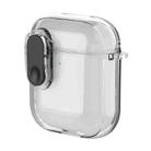 For AirPods 1 / 2 Ice Crystals Shockproof Earphone Protective Case(Black) - 1