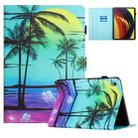 For Lenovo Tab P11 J606F Colored Drawing Stitching Leather Tablet Smart Case(Coconut Tree) - 1