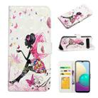 For LG K61S / K51S Oil Embossed 3D Drawing Leather Phone Case(Flower Fairy) - 1