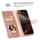 For iPhone 16 Pro Max Glitter Powder Love Leather Phone Case(Pink) - 3