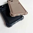 For iPhone XS Max Shockproof Card Slot Frosted TPU Phone Case(Black) - 6