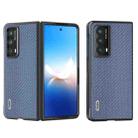 For Honor Magic Vs2 ABEEL Carbon Fiber Texture Protective Phone Case(Light Blue) - 1