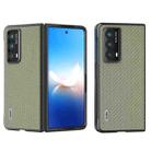 For Honor Magic Vs2 ABEEL Carbon Fiber Texture Protective Phone Case(Green) - 1