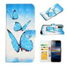 For Sony Xperia L3 Oil Embossed 3D Drawing Leather Phone Case(3 Butterflies) - 1