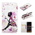 For Sony Xperia 10 Oil Embossed 3D Drawing Leather Phone Case(Flower Fairy) - 1