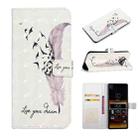 For Sony Xperia 10 Oil Embossed 3D Drawing Leather Phone Case(Feather) - 1