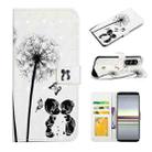 For Sony Xperia 5 Oil Embossed 3D Drawing Leather Phone Case(Couple Dandelion) - 1
