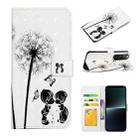 For Sony Xperia 10 V Oil Embossed 3D Drawing Leather Phone Case(Couple Dandelion) - 1