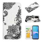 For Sony Xperia 10 IV Oil Embossed 3D Drawing Leather Phone Case(Lace Flower) - 1