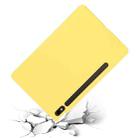 For Samsung Galaxy Tab S10 FE Pure Color Liquid Silicone Shockproof Tablet Case(Yellow) - 3