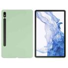 For Samsung Galaxy Tab S10 FE Pure Color Liquid Silicone Shockproof Tablet Case(Green) - 2