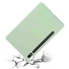 For Samsung Galaxy Tab S10 FE Pure Color Liquid Silicone Shockproof Tablet Case(Green) - 3