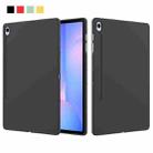 For Samsung Galaxy Tab S10 FE+ Pure Color Liquid Silicone Shockproof Tablet Case(Black) - 2