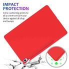 For Samsung Galaxy Tab S10 FE+ Pure Color Liquid Silicone Shockproof Tablet Case(Red) - 3