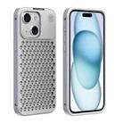 For iPhone 15 R-JUST RJ58 Aromatherapy Metal Cooling Phone Case(Silver) - 1