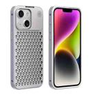 For iPhone 14 R-JUST RJ58 Aromatherapy Metal Cooling Phone Case(Silver) - 1