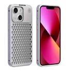 For iPhone 13 R-JUST RJ58 Aromatherapy Metal Cooling Phone Case(Silver) - 1