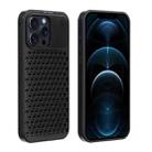 For iPhone 12 Pro Max R-JUST RJ58 Aromatherapy Metal Cooling Phone Case(Black) - 1