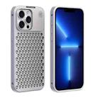 For iPhone 12 Pro Max R-JUST RJ58 Aromatherapy Metal Cooling Phone Case(Silver) - 1