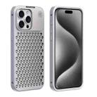 For iPhone 15 Pro Max R-JUST RJ58 Aromatherapy Metal Cooling Phone Case(Silver) - 1