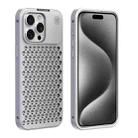 For iPhone 15 Pro R-JUST RJ58 Aromatherapy Metal Cooling Phone Case(Silver) - 1