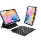 For Samsung Galaxy Tab S6 Lite / 2024 DUX DUCIS DK Floating Magnetic Keyboard Leather Tablet Case with Holder(Black) - 1