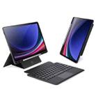 For Samsung Galaxy Tab S9 DUX DUCIS DK Floating Magnetic Keyboard Leather Tablet Case with Holder(Black) - 1