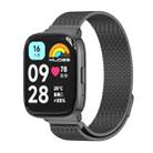 For Redmi Watch 3 Lite / Watch 3 Active Mijobs Milan Magnetic Metal Watch Band(Black) - 1