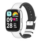 For Redmi Watch 3 Lite / Watch 3 Active Mijobs TPU Leather Watch Band(White Silver) - 1