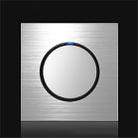 86mm Gray Aluminum Wire Drawing LED Switch Panel, Style:One Open Dual Control - 1