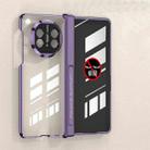 For Huawei Mate X5 GKK Integrated Magnetic Folding Phantom Privacy Phone Case(Purple) - 1