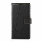 For Google Pixel 9a PU Genuine Leather Texture Embossed Line Phone Case(Black) - 2