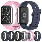 For Xiaomi Mi Band 8 Pro Mijobs Honeycomb Texture Silicone Watch Band(Pink Silver) - 4
