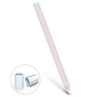For Apple Pencil 1 Stylus Touch Pen Split Contrast Color Silicone Protective Case(Macaron Pink) - 1