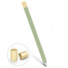 For Apple Pencil 1 Stylus Touch Pen Split Contrast Color Silicone Protective Case(Lemon Avocado) - 1