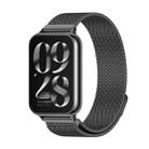For Xiaomi Mi Band 8 Pro Mijobs Milan Magnetic Stainless Steel Watch Band(Black) - 1