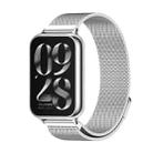 For Xiaomi Mi Band 8 Pro Mijobs Milan Magnetic Stainless Steel Watch Band(Silver) - 1