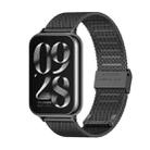For Xiaomi Mi Band 8 Pro Mijobs Milan Buckle Stainless Steel Watch Band(Black) - 1
