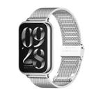 For Xiaomi Mi Band 8 Pro Mijobs Milan Buckle Stainless Steel Watch Band(Silver) - 1