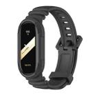 For Xiaomi Mi Band 8 MIJOBS GS Unibody Solid Color Sports Watch Band(Black) - 1