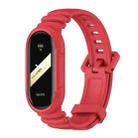 For Xiaomi Mi Band 8 MIJOBS GS Unibody Solid Color Sports Watch Band(Red) - 1