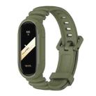 For Xiaomi Mi Band 8 MIJOBS GS Unibody Solid Color Sports Watch Band(Army Green) - 1